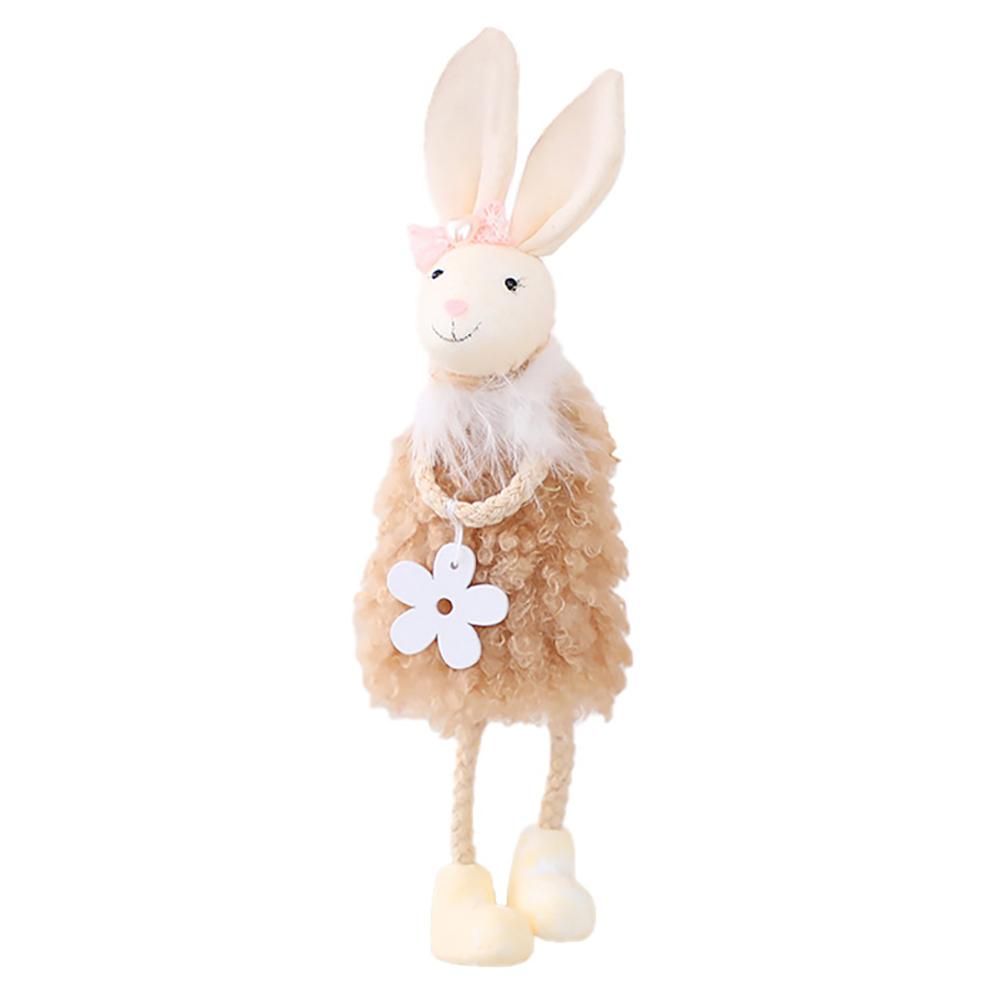 Cute Easter Hanging Bunny Ornaments Easter Bunny Figurine Decorations for Hanging on Trees Windows Easter Decor
