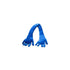 Blue Hand Shape Plush Pillows Long Strip Palm Cushion for Home Travel and Camping Sofa Pillows