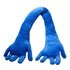 Blue Hand Shape Plush Pillows Long Strip Palm Cushion for Home Travel and Camping Sofa Pillows