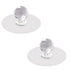 2Pcs Self Adhesive Knobs Acrylic No Drilling Mirror Cabinet Handles Clear Glass Drawer Knobs