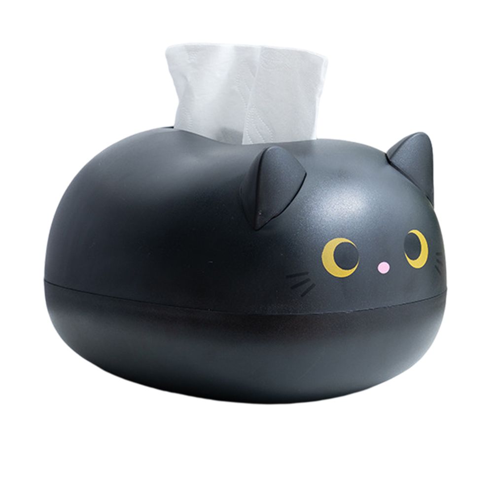 Cartoon Cat Tissue Box Desktop Paper Napkin Storage Box Paper Container Home Decoration
