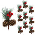 Mini Christmas Tree Accessories Pine Cones Pine Branches Christmas Decorations Small Flower Arrangements