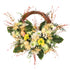 Artificial Wild Chrysanthemum Half Wreath Easter Decorative Wreaths for Home Front Door Decoration