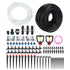 30m Drip Irrigation Kit Tubing Hose Nozzles Adapters Valves Drippers Set Garden Watering System