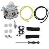 753-06190 Carburetor with Fuel Filter Air Filter Primer Bulb Kit for Troybilt TB22EC TB32EC TB80EC TB22 TB21EC