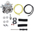 753-06190 Carburetor with Fuel Filter Air Filter Primer Bulb Kit for Troybilt TB22EC TB32EC TB80EC TB22 TB21EC
