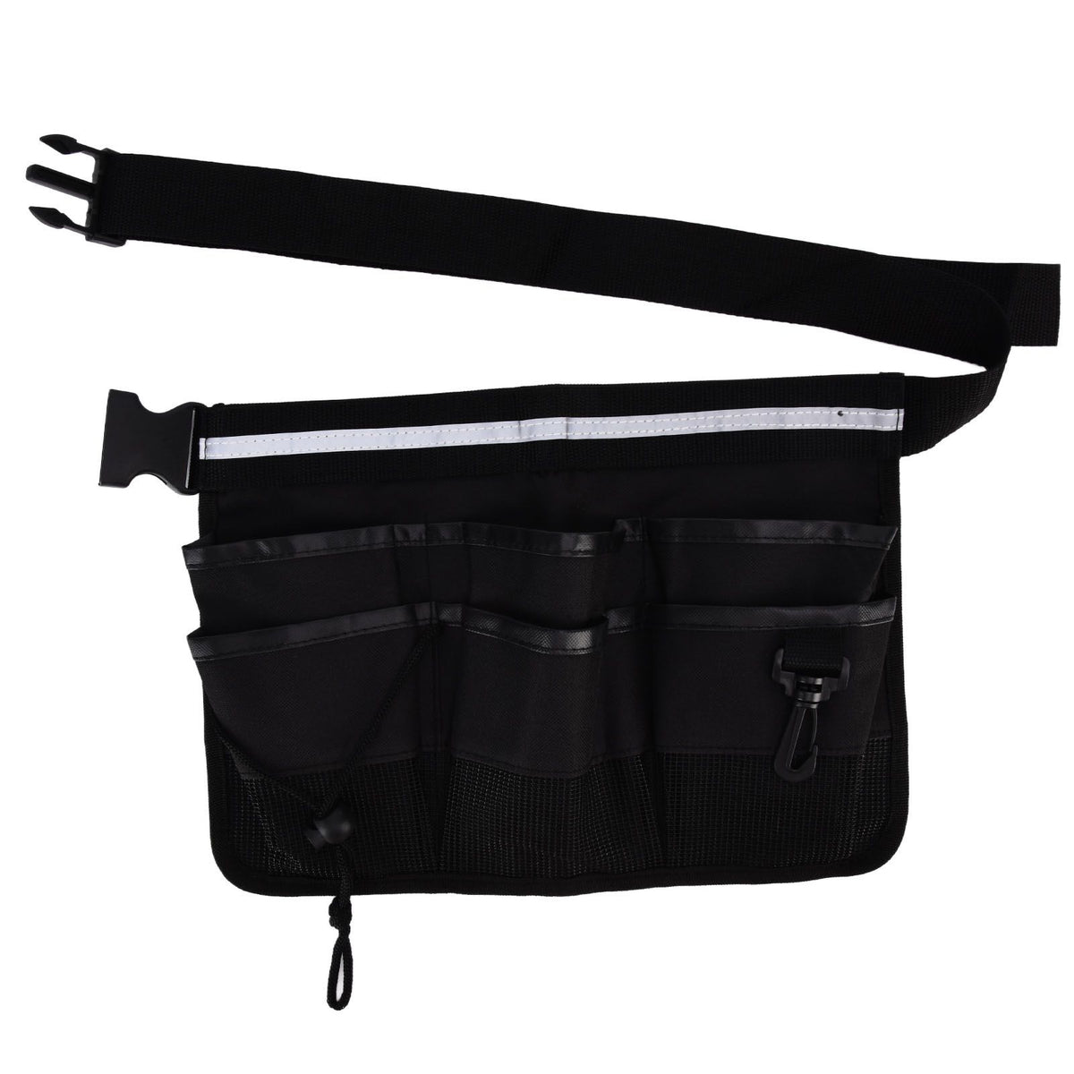 Garden Tool Pocket Adjustable Portable Multi Pocket Design Tool Storage Bag for Storage Tools ItemsBlack