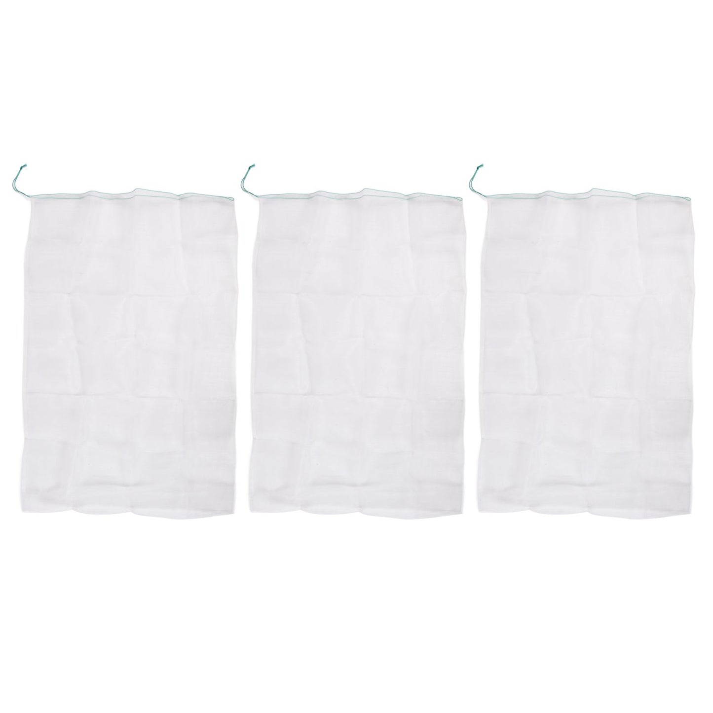3Pcs Garden Plant Netting with Green Drawstring Potted Plant Fruit Tree Protector Insect Birds Prevention105x140cm / 41.3x55.1in