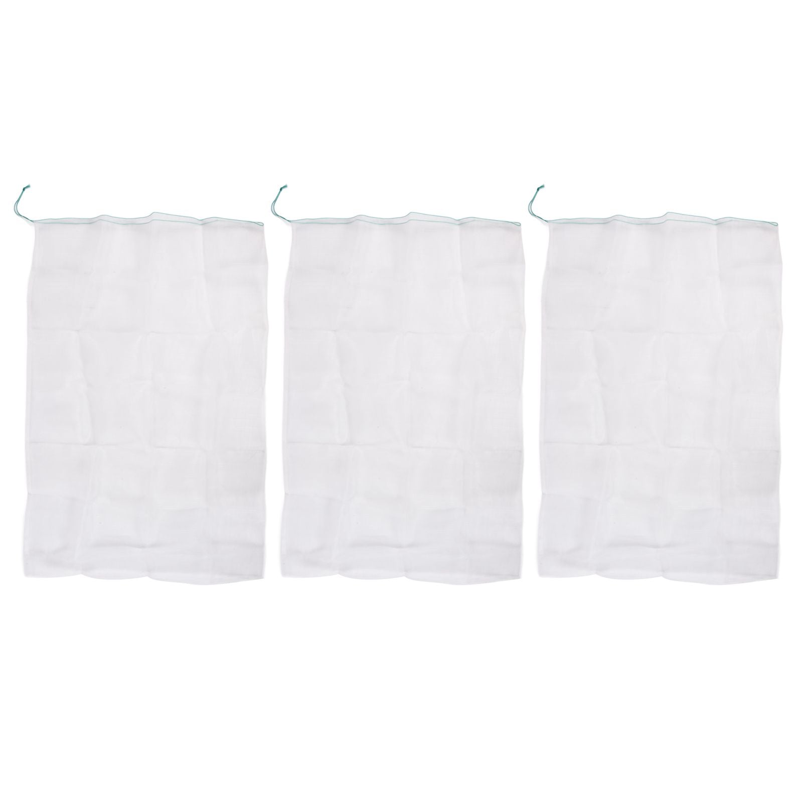 3Pcs Garden Plant Netting with Green Drawstring Potted Plant Fruit Tree Protector Insect Birds Prevention105x140cm / 41.3x55.1in
