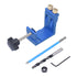 15° Oblique Hole Locator Positioner Woodworking Hole Jig Dowel Drill Kit Carpentry AccessoryBlue