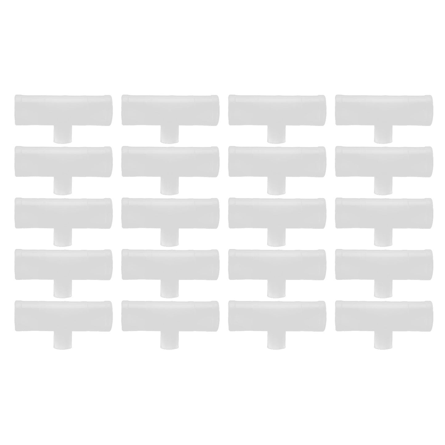 20Pcs Chicken Tee Tube Durable Leak Proof Drill Free Chicken Waterer Tee Fitting for Breeding IndustryG1/2 Tee Tube