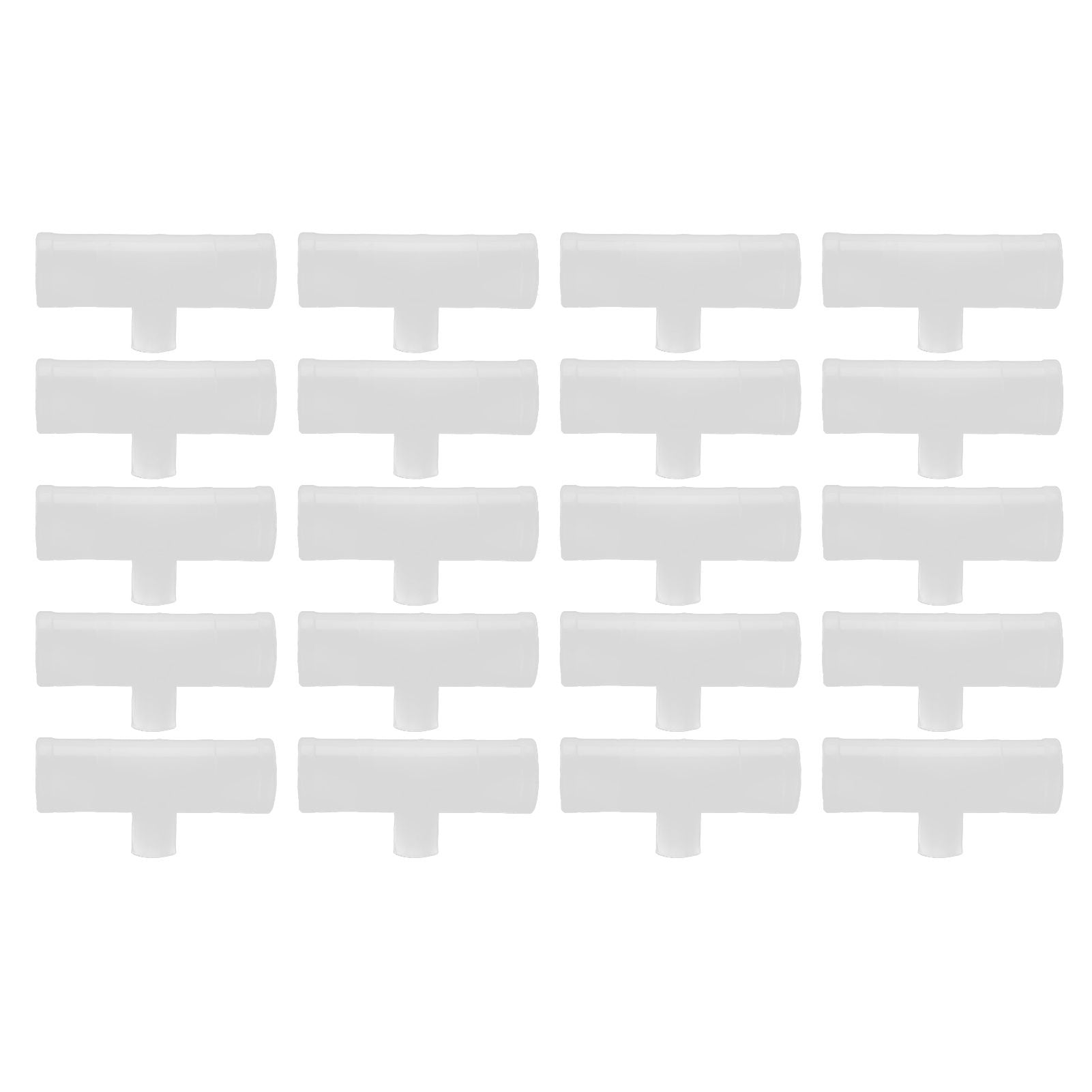 20Pcs Chicken Tee Tube Durable Leak Proof Drill Free Chicken Waterer Tee Fitting for Breeding IndustryG1/2 Tee Tube