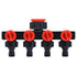 4 Way Tap Hose Connector Garden Hose Splitter Leakproof for Horticultural Agricultural Irrigation