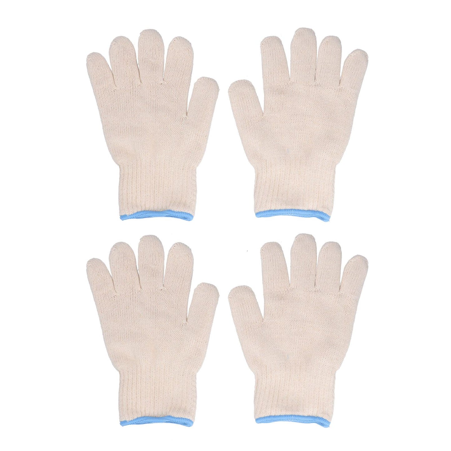 2 Pairs Thermal Insulated Gloves 300℃ Heat Resistant Non Slip Anti Scalding Mitts for BBQ Oven