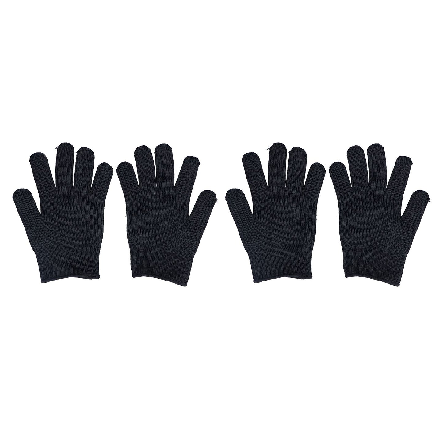 2 Pairs Cut Resistant Gloves Level 5 Protection Scratch Proof Steel Wire Garden Working Gloves for Mechanical