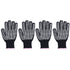 4Pcs Heat Resistant Gloves High Temperature Resistant Anti Scalding Mitts with Silicone BumpsWhite Silicone Pink Edge