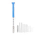 Hand Drill Jewelry Carving Drill Blue Stainless Steel Punching Drilling Tool for Woodworking