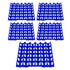 5PCS Plastic Egg Flats 30 Cell Egg Crates Holder Tray for Storage Transportation Home Farm SuppliesBlue