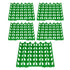 5PCS Plastic Egg Flats 30 Cell Egg Crates Holder Tray for Storage Transportation Home Farm SuppliesGreen
