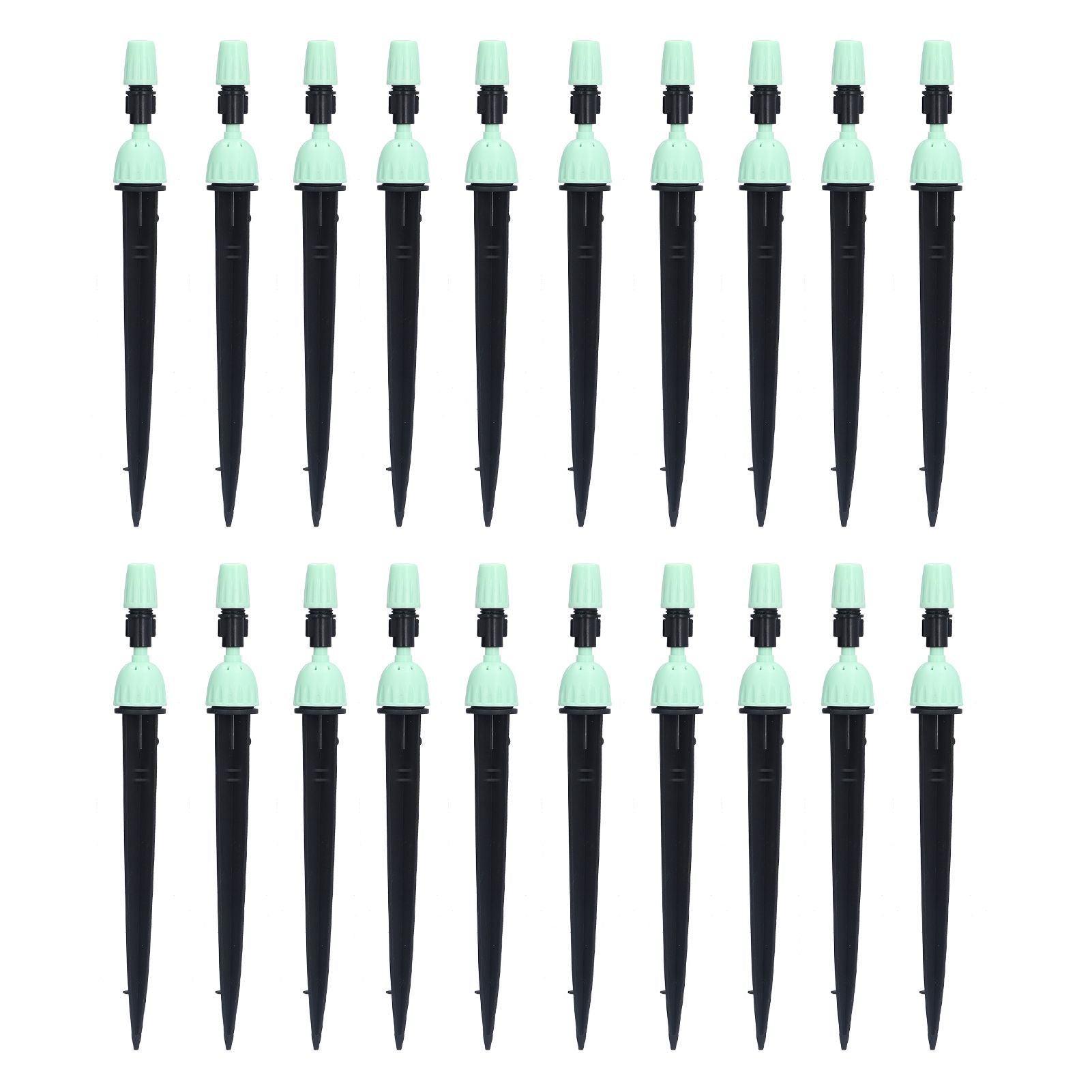 20 Set Multifunctional Spray Dripper Adjustable Irrigation Atomizing Sprinklers Drip Irrigation SystemCyan