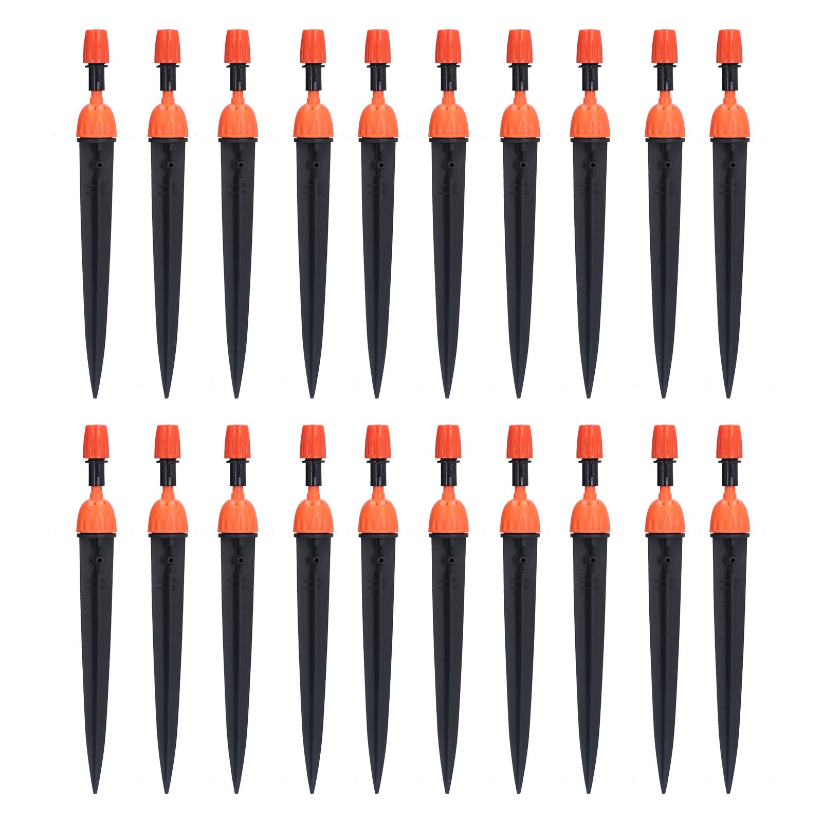 20 Set Multifunctional Spray Dripper Adjustable Irrigation Atomizing Sprinklers Drip Irrigation SystemOrange