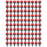 100Pcs 8 Hole Drip Irrigation Emitter Adjustable Drip Irrigation Sprinkler for Garden Greenhouse Courtyard Red