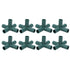8PCS Plant Support Joint 5 Way Garden Stake Joint Plastic Plant Stake Connector for Greenhouse