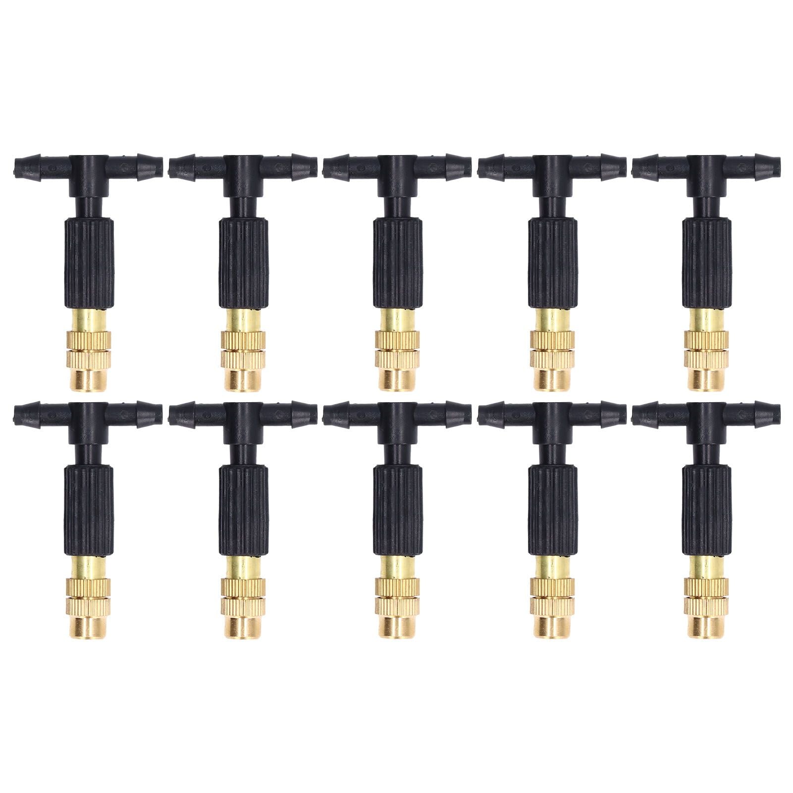 10pcs Atomizing Nozzles Removable Design Easy Installation Misting Spray Head for Greenhouse Seedling Cultivation