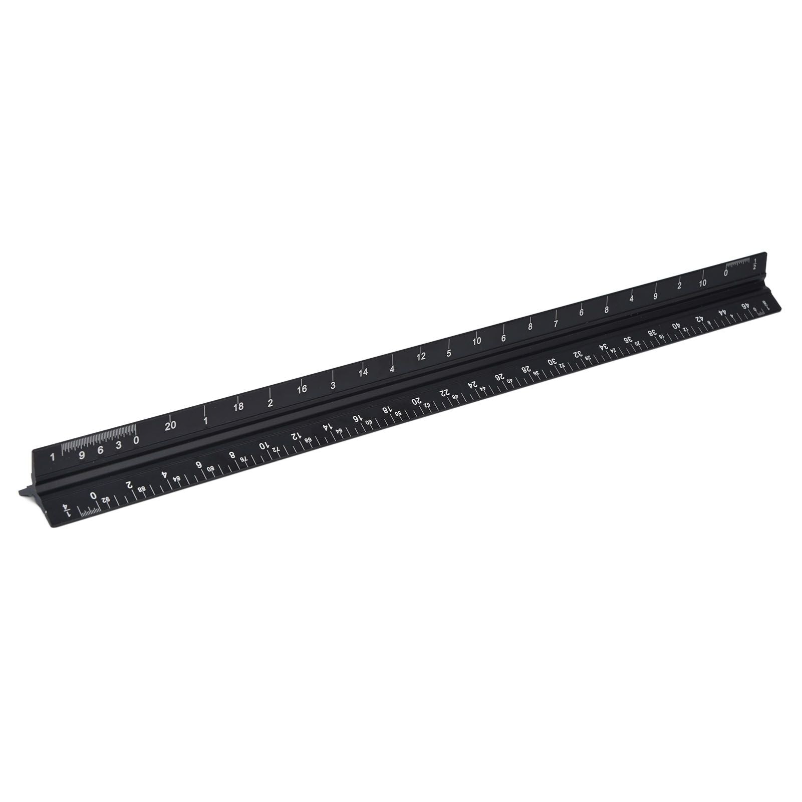 Triangular Ruler Aluminum Alloy Material Clear Reading Engraved Marking Durable Wearable Measuring Tools for DrawingSmall Scale Ruler
