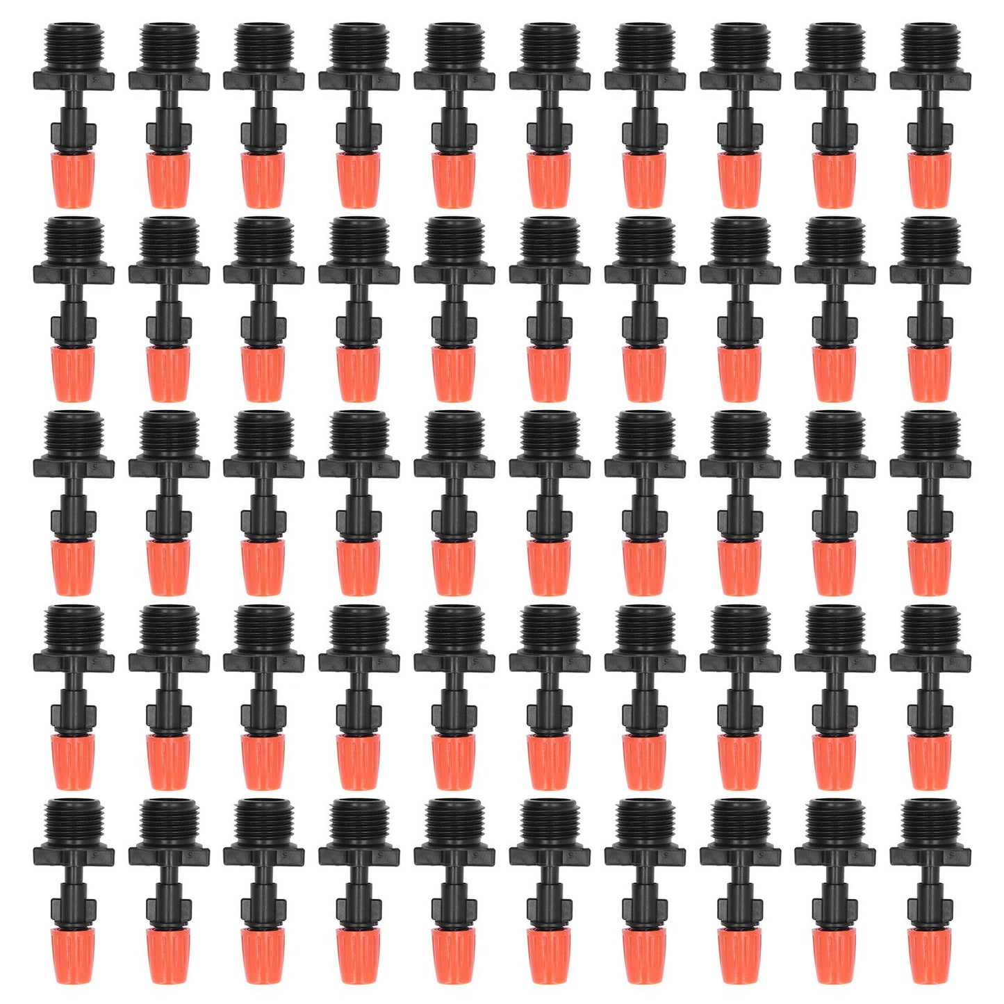 50pcs G1/2 Male Thread Misting Spray Nozzle Adjustable Water Spray Head Atomizing Nozzle for Garden Irrigation