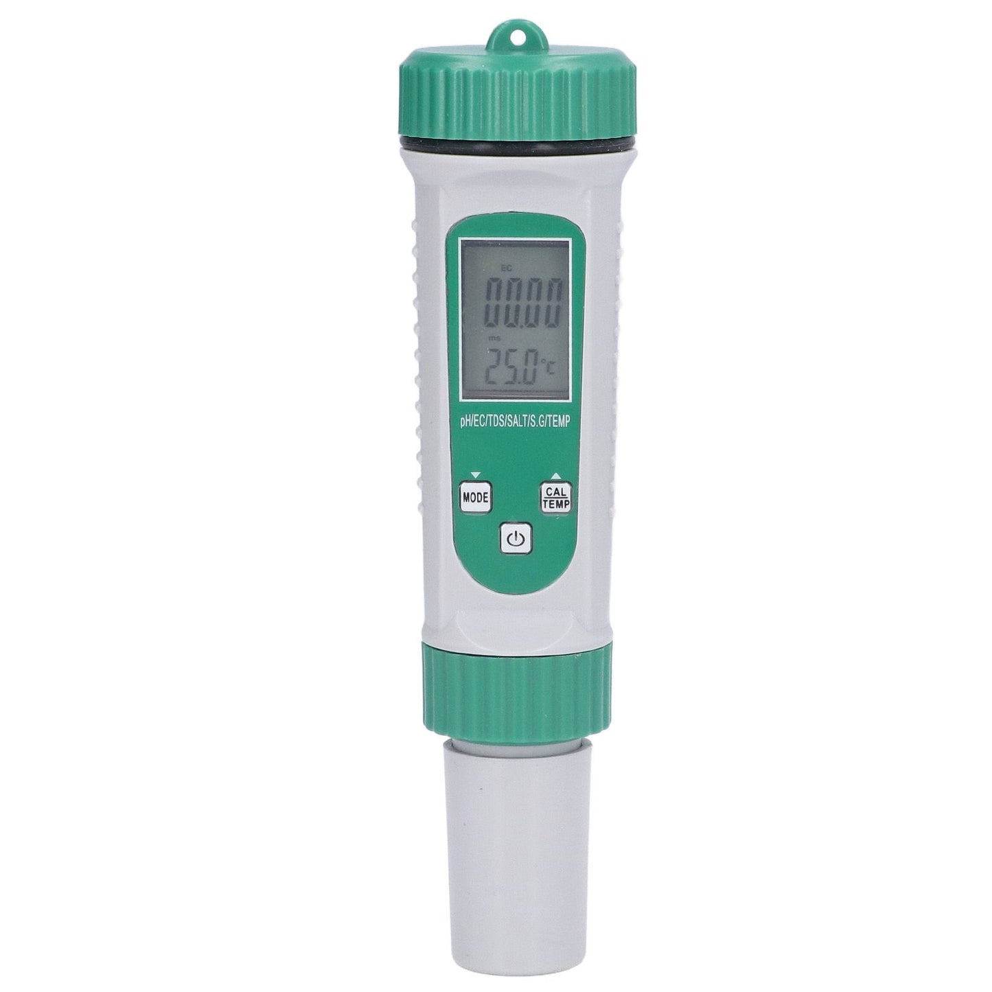 6 in 1 Water Quality Tester PH EC TDS SALT S.G Temperature LCD Screen White Backlight High Accuracy