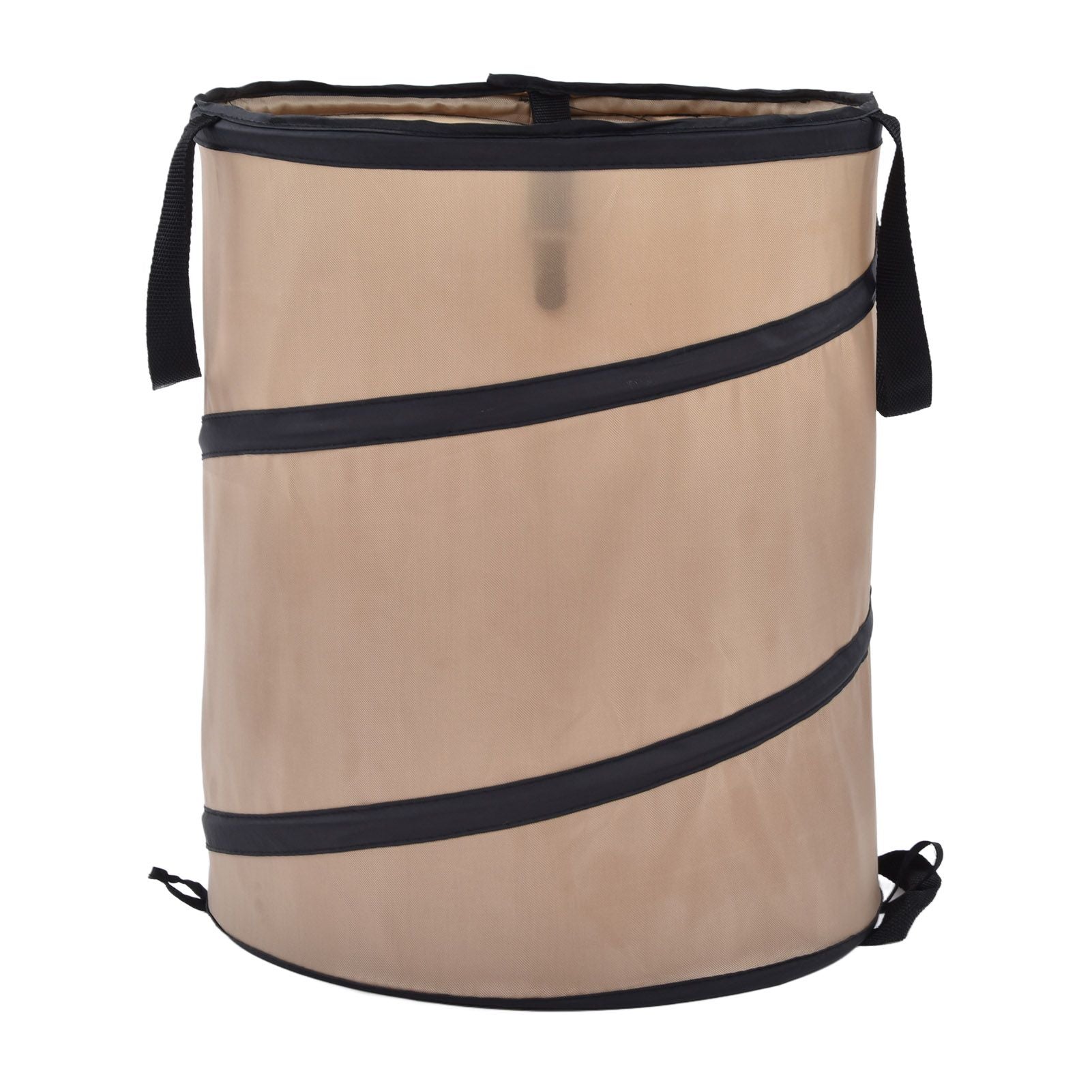 37.8L Collapsible Leaf Trash Can Reinforced Steel Spring Oxford Cloth Collapsible Container Small Size