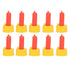 10Pcs Lamb Milk Drink Nipple Sheep Nursing Feeder Nipple for Orphaned Small Animal Feed Red