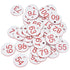 50Pcs Beehive Tag ABS Round Numbered Sign Labels with Hole Livestock Beekeeping SuppliesWhite 51-100