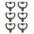 6pcs Irrigation Sprinkler Nozzle G3/4 Male Thread Plastic Black for Agricultural Base Greenhouse