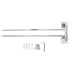 Stainless Steel Towel Rack Bar 180° Rotatable Towel Bathrobe Hanger Holder for Bathroom2 Rods