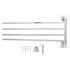 Stainless Steel Towel Rack Bar 180° Rotatable Towel Bathrobe Hanger Holder for Bathroom4 Rods