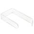 Toilet Paper Holder No Drilling Acrylic Transparent Wall Mount Toilet Paper Roll Holder for Bathroom Kitchen