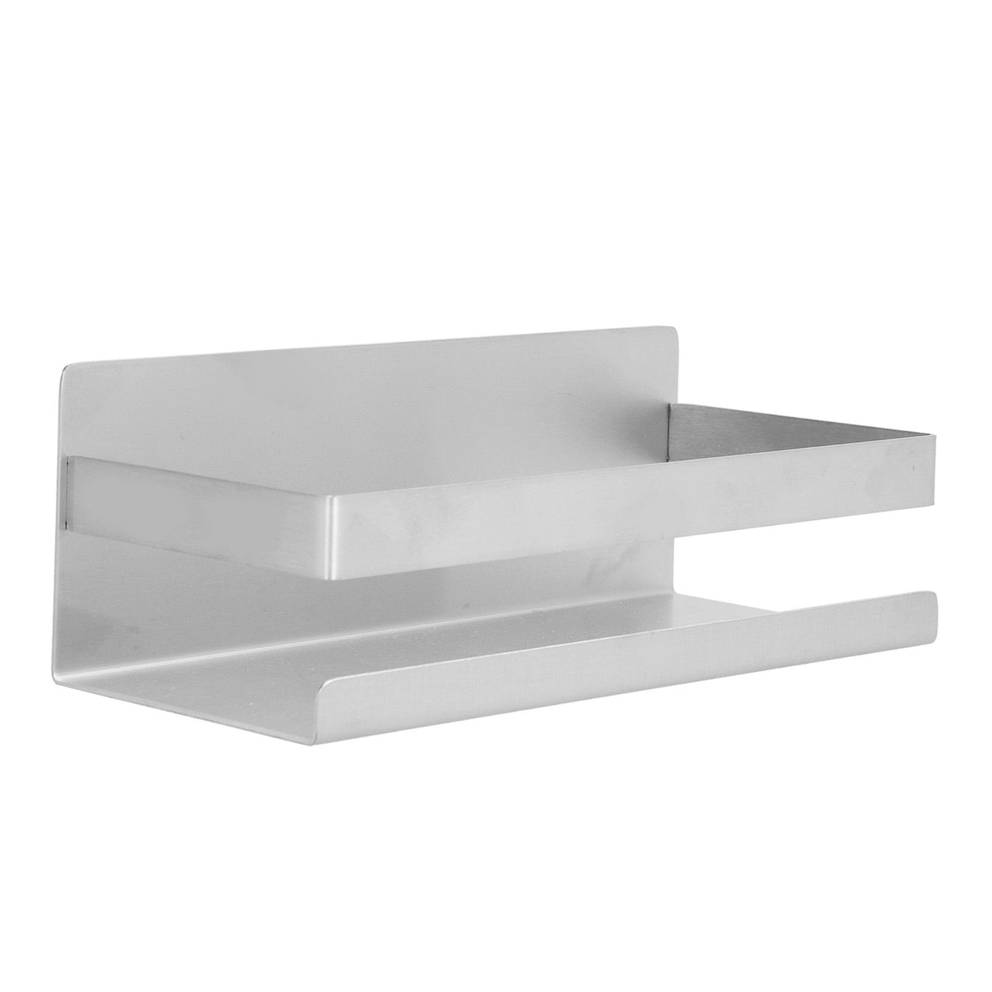 Stainless Steel Shower Rack Waterproof Anti Rust No Drilling Wall Mounted Shower Shelf with Brushed Finish