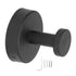 Single Coat Hook 304 Stainless Steel Black Wall Mounted Towel Clothes Hat Hanger for Bathroom Kitchen