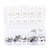 120PCS Snap Rings M1.5‑10 Mini Portable Corrosion Resistant Stainless Steel Snap Rings Kit120PCS