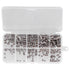 220 Pcs Grub Screw Stainless Steel M3 to M8 Inner Hex Concave End Tight Joint Tool for Precise Instrument220PCS