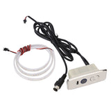 5 Pin Power Recliner Switch Brushed DC 3 Button Straight Sofa Controller with 1m Light Strip