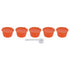 5Pcs 50ml Coffee Capsule Reusable Coffee Filter Cup with Spoon for DOLCE GUSTO Coffee MachineOrange