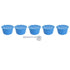 5Pcs 50ml Coffee Capsule Reusable Coffee Filter Cup with Spoon for DOLCE GUSTO Coffee MachineBlue