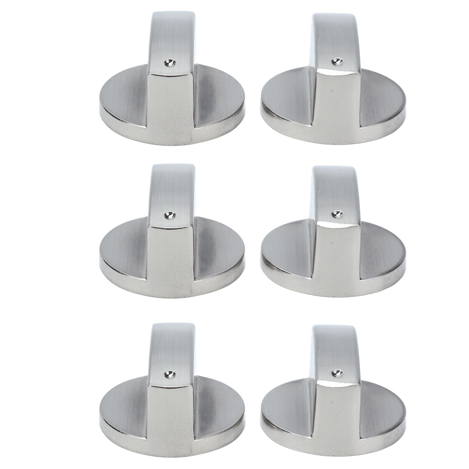 6Pcs 8mm Rotate Knob Zinc Alloy Control Knob Replacement for Kitchen Range Gas Stove Microwave Oven0°