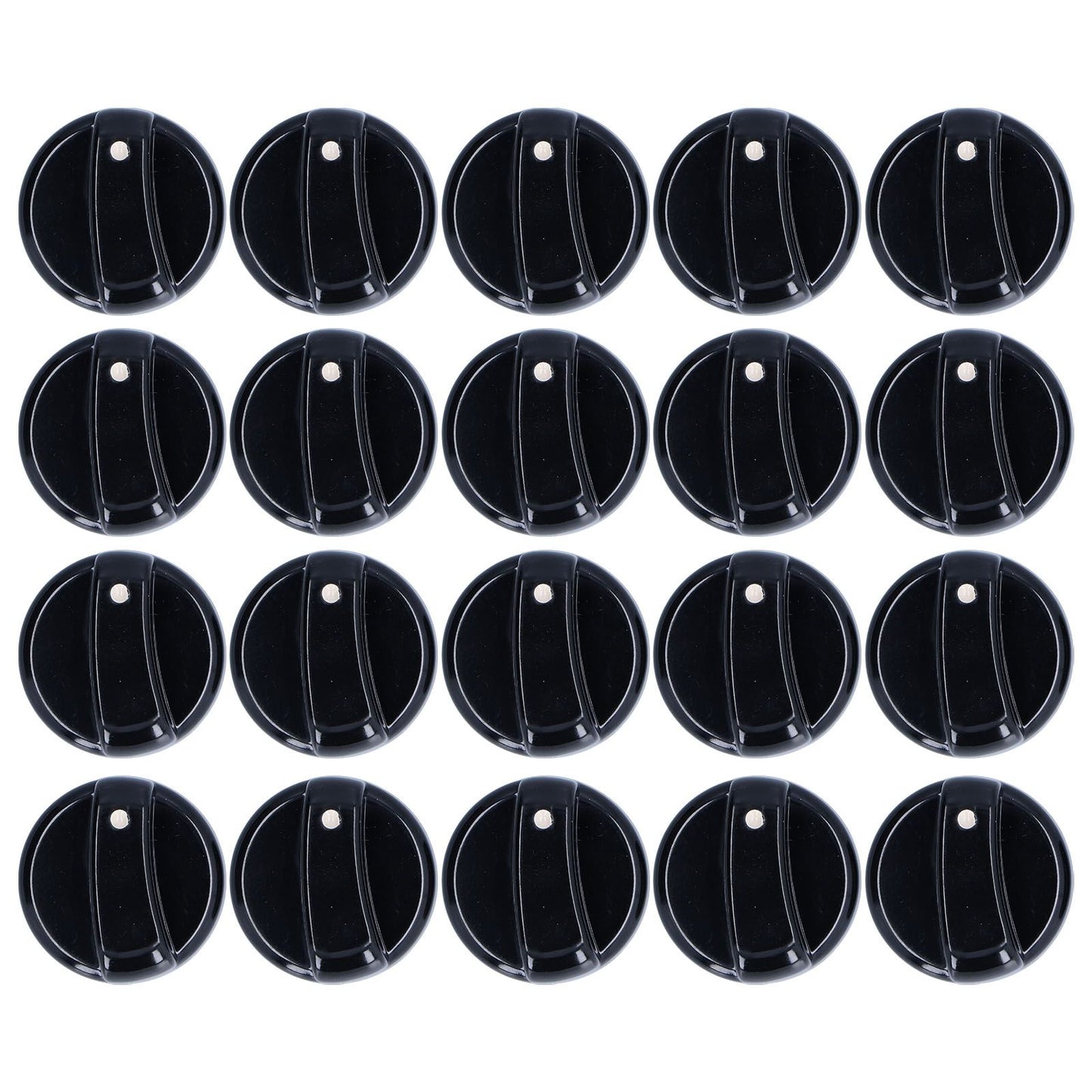 20PCS 8mm Universal Kitchen Range Control Knob ABS for Gas Stove Microwave Oven Water Heater