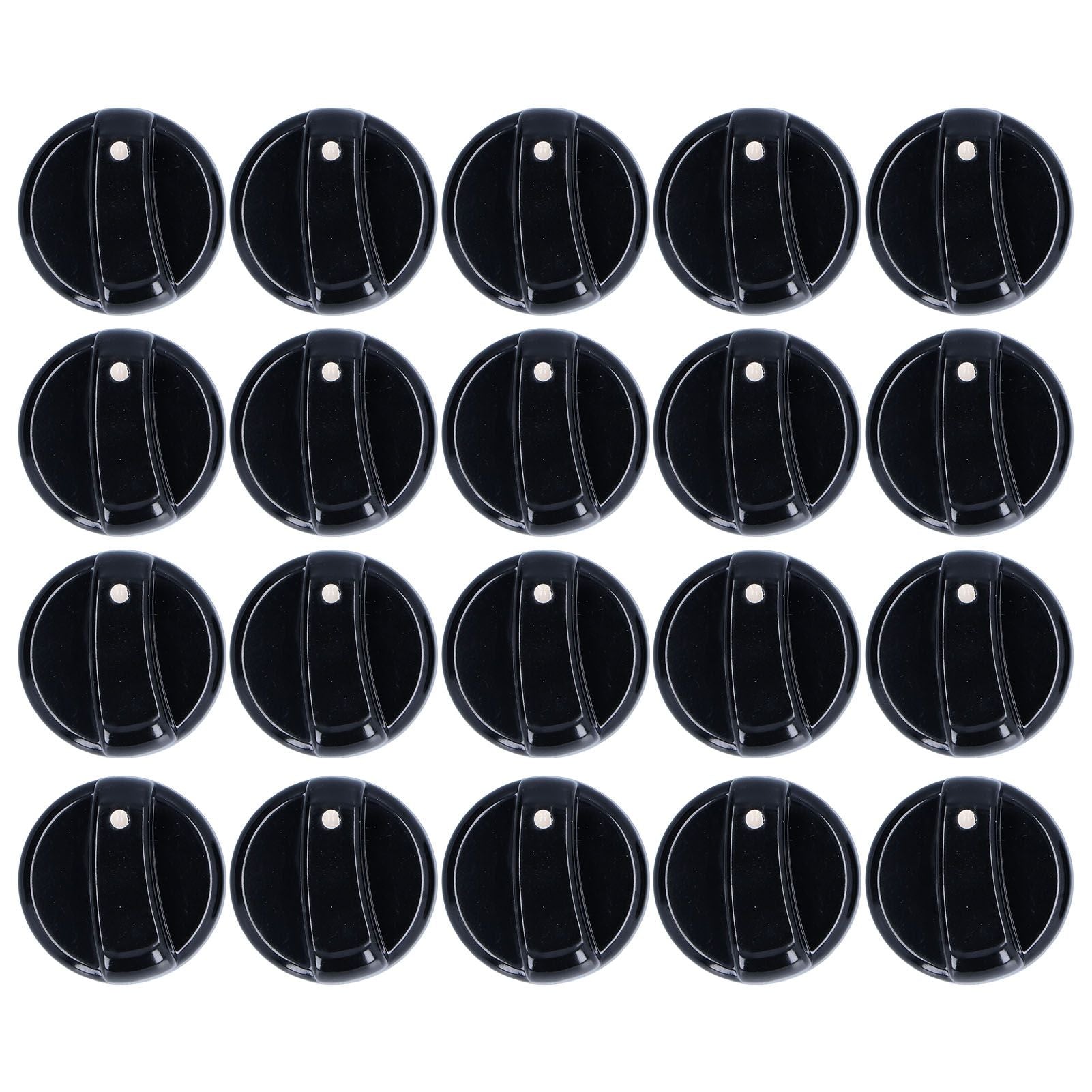 20PCS 8mm Universal Kitchen Range Control Knob ABS for Gas Stove Microwave Oven Water Heater