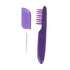 Detangling Brush Purple Anti Knotting Portable Rotatable Wet Dry Dual Use Detangler Comb for Home