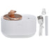 2 in 1 Rotating Planet Humidifier USB Charging Cordless Mute Spray Humidification for Home 1200MAHWhite